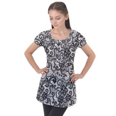 Puff Sleeve Tunic Top 