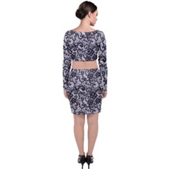 Long Sleeve Crop Top & Bodycon Skirt Set 