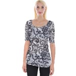 Encaje Wide Neckline Tee
