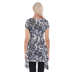 Short Sleeve Side Drop Tunic 