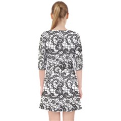 Quarter Sleeve Pocket Dress 