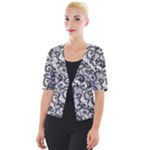 Encaje Cropped Button Cardigan