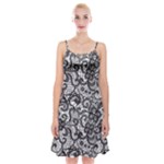 Encaje Spaghetti Strap Velvet Dress