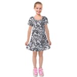 Encaje Kids  Short Sleeve Velvet Dress