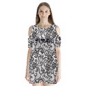 Shoulder Cutout Velvet One Piece 