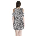 Shoulder Cutout Velvet One Piece 