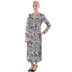 Encaje Velvet Maxi Wrap Dress