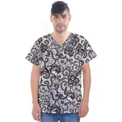 Men s V-Neck Scrub Top 