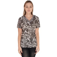 Women s V-Neck Scrub Top 