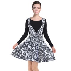 Plunge Pinafore Dress 