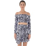 Encaje Off Shoulder Top with Skirt Set