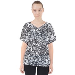 V-Neck Dolman Drape Top 