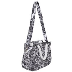Rope Handles Shoulder Strap Bag 