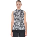 Encaje Mock Neck Shell Top