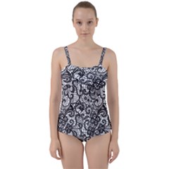 Twist Front Tankini Set 