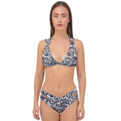 Double Strap Halter Bikini Set 