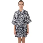 Encaje Quarter Sleeve Kimono Robe