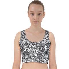 Velvet Racer Back Crop Top 