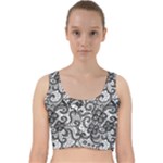 Encaje Velvet Racer Back Crop Top