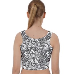 Velvet Racer Back Crop Top 