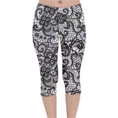 Velvet Capri Leggings  