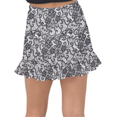 Fishtail Mini Chiffon Skirt 