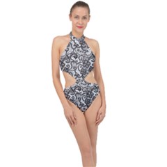Halter Side Cut Swimsuit 
