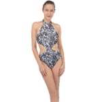 Encaje Halter Side Cut Swimsuit