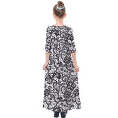 Kids  Quarter Sleeve Maxi Dress 
