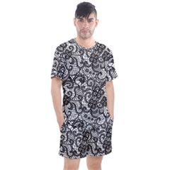 Men s Mesh T-Shirt and Shorts Set 