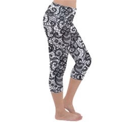 Lightweight Velour Capri Yoga Leggings 