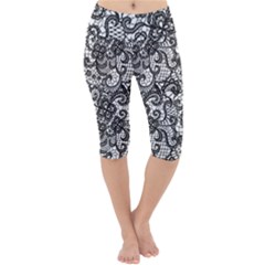 Lightweight Velour Cropped Yoga Leggings 