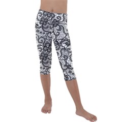 Kids  Lightweight Velour Capri Leggings  