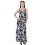 Encaje Sleeveless Velour Maxi Dress