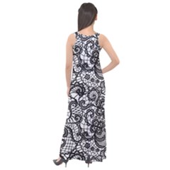 Sleeveless Velour Maxi Dress 