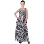 Encaje Empire Waist Velour Maxi Dress