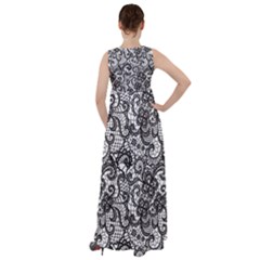 Empire Waist Velour Maxi Dress 
