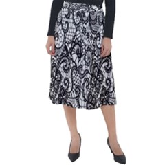 Classic Velour Midi Skirt  