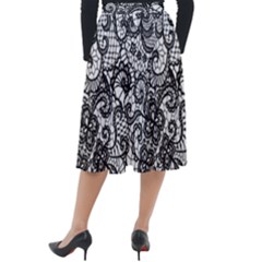 Classic Velour Midi Skirt  