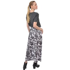 Velour Split Maxi Skirt 