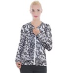 Encaje Casual Zip Up Jacket