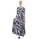 Encaje Half Sleeves Maxi Dress