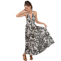 Backless Maxi Beach Dress 