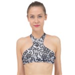 Encaje High Neck Bikini Top