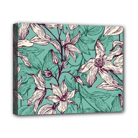 Vintage Floral Pattern Canvas 10  x 8  (Stretched) from ArtsNow.com