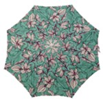 Vintage Floral Pattern Straight Umbrellas