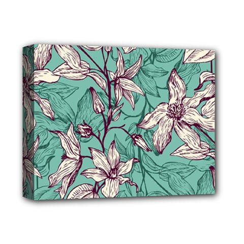 Vintage Floral Pattern Deluxe Canvas 14  x 11  (Stretched) from ArtsNow.com