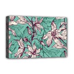 Vintage Floral Pattern Deluxe Canvas 18  x 12  (Stretched)