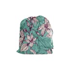Vintage Floral Pattern Drawstring Pouch (Medium)