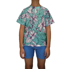 Kids  Short Sleeve Swimwear 
